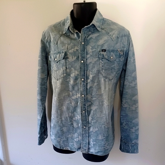 CULT OF INDIVIDUALITY Clint Western Denim Shirt - Picture 8 of 8
